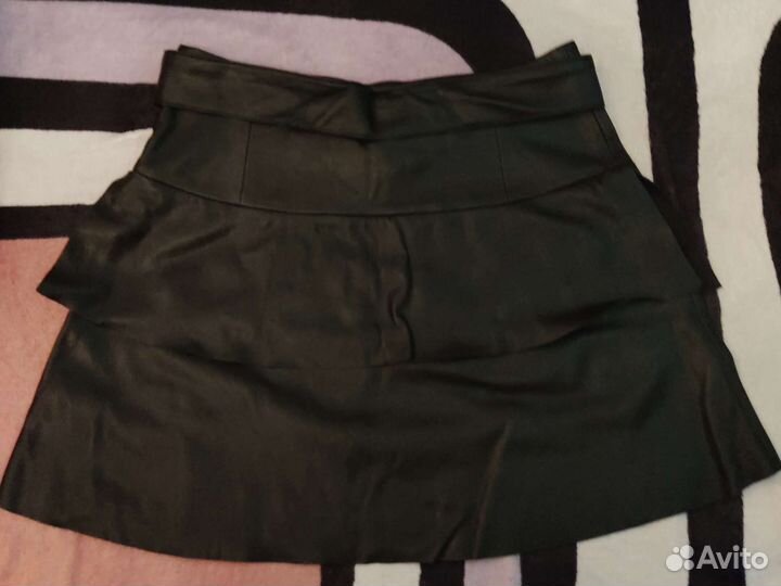 Кожаная юбка,xl