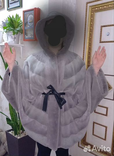 Шуба из шиншиллы с капюшоном