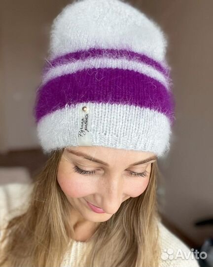 Шапка бини пух норки