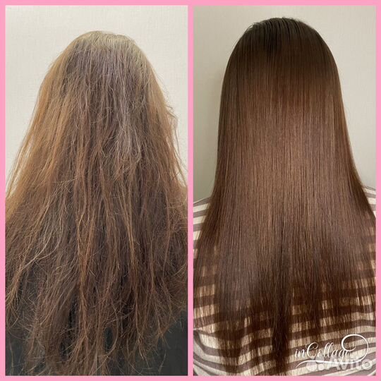 Кератиновое выпрямление волос