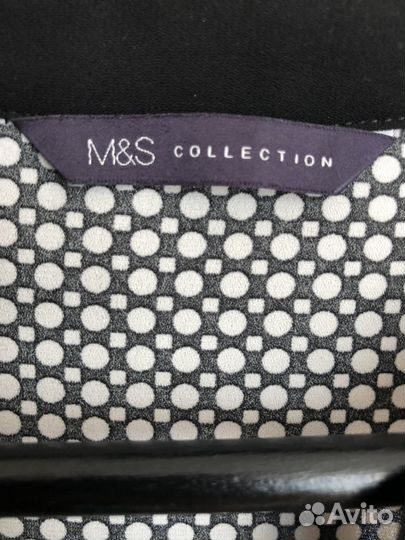 Черно-белая рубашка Marks&Spencer