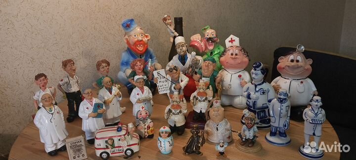 Фигурки профессия доктор - врач люди звери