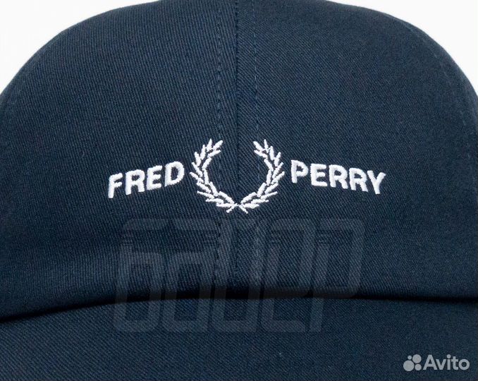 Кепка бейсболка Fred Perry мягкая синяя