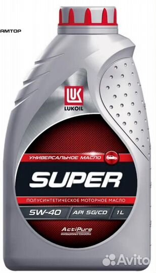 Lukoil 19441 Масло моторное lukoil Супер 5W-40 SG
