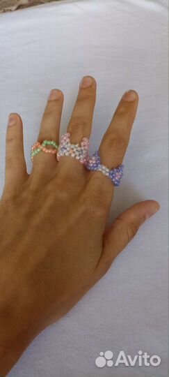 Колечки из бисера