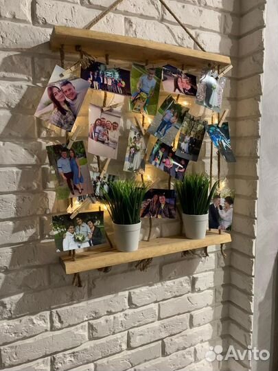 Фоторамка коллаж Натуральный Дуб