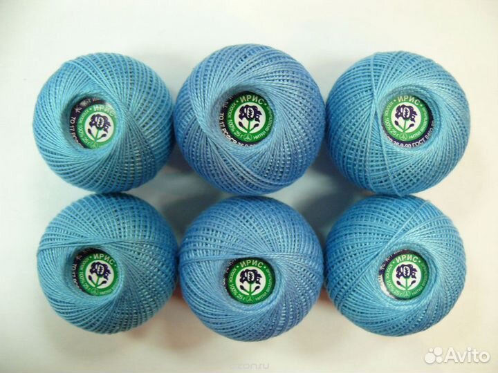 Пряжа ирис в пасмах и клубочках