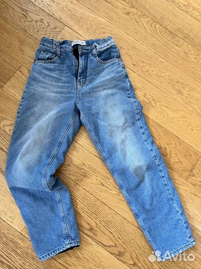 Джинсы для девочки на флисе 146