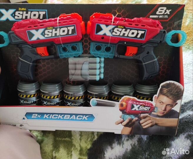 Бластеры zuru x shot 2 kickback