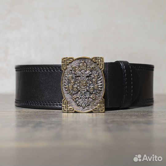 Кожаный ремень с Гербом Российской империи