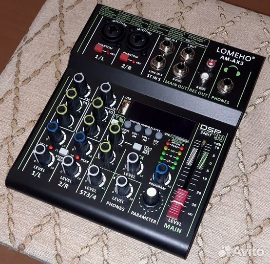 Микшер Lomeho Pro Mixer FX BT USB Микшерный пульт