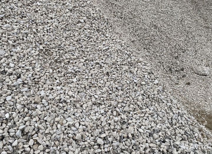 Щебень, песок