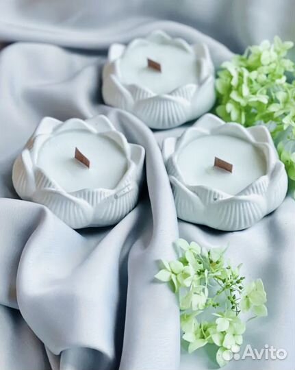 Свечи из натурального кокосового воска