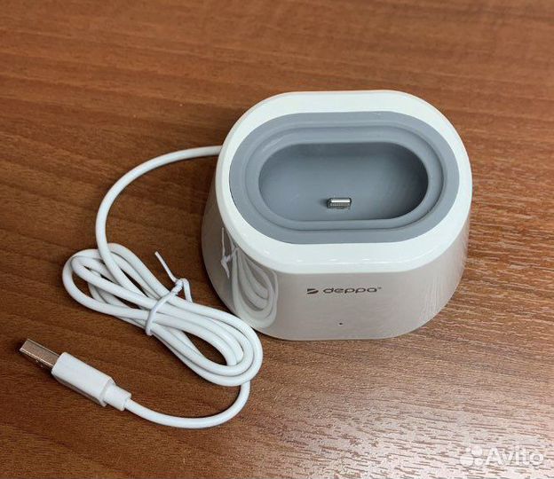 Зарядная док-станция для AirPods, белый, Deppa