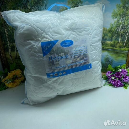 Подушка 70х70 лебяжий пух