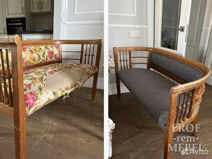 Перетяжка мебели, ремонт и реставрация