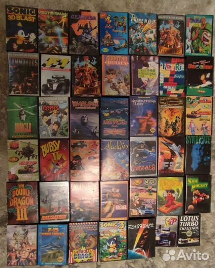 Картриджи для sega