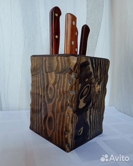 Подставка для ножей (ложек, половников) деревянная