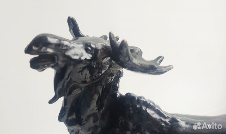 Статуэтка лось СССР из чугуна