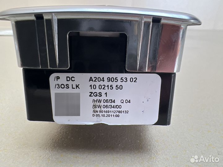 Блок управления стеклоподъемниками Mercedes W204