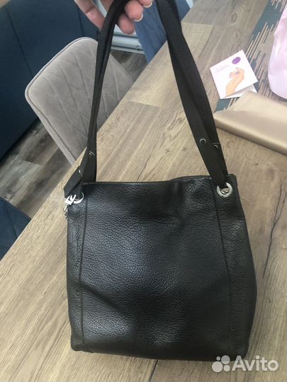 Сумка натуральная кожа коричневая