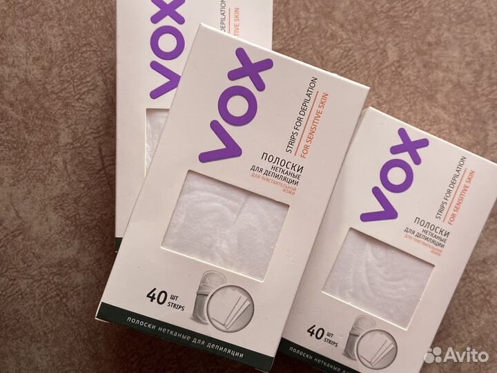 Vox полоски нетканые для депиляции