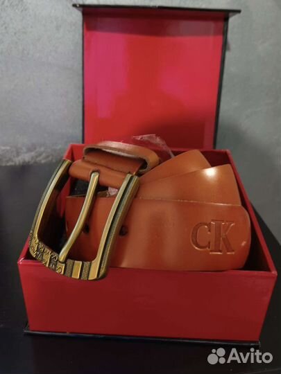 Ремень Ck кожаный