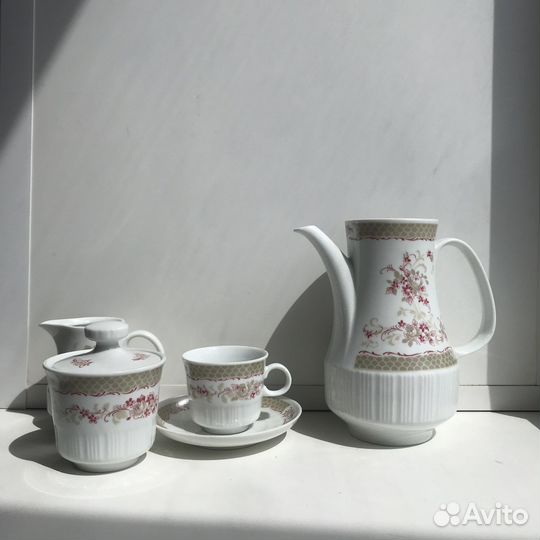Кофейный сервиз ГДР (Ингласур) Colditz Фарфор
