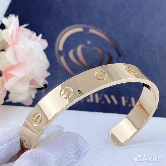 Браслет Cartier Love из желтого золота 9 мм