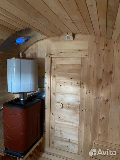 Баня бочка квадро