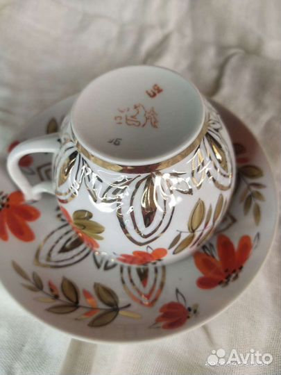 Чайные пары и чашки вербилки СССР