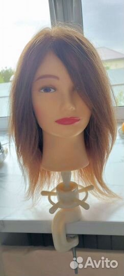 Учебная голова натуральные волосы