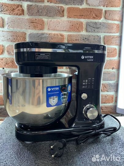 Миксер vitek VT-1441, черный/серебристый