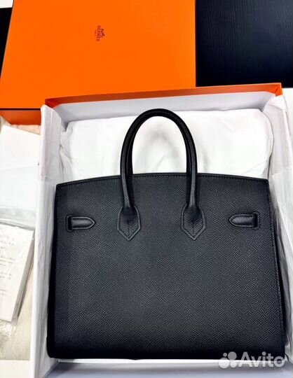 Hermes Birkin 25 Black Silver Оригинал