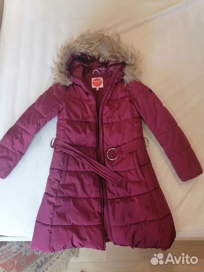 Пуховик зимний для девочки 158