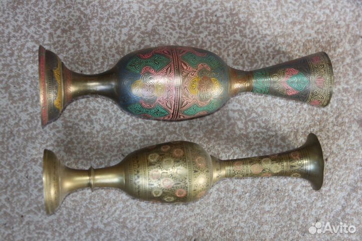 Ваза Бронза ручная работа. инкруста