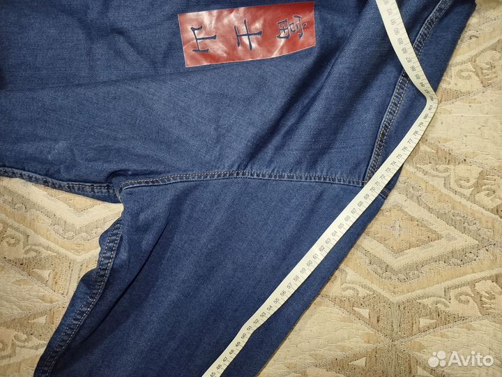 Рубашка джинсовая на очень большого человека 6XL