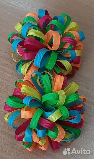 Заколки, бантики, резинки для волос ручная работа