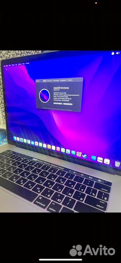 Apple Macbook pro 15 2016 Toche bar i7 16ram