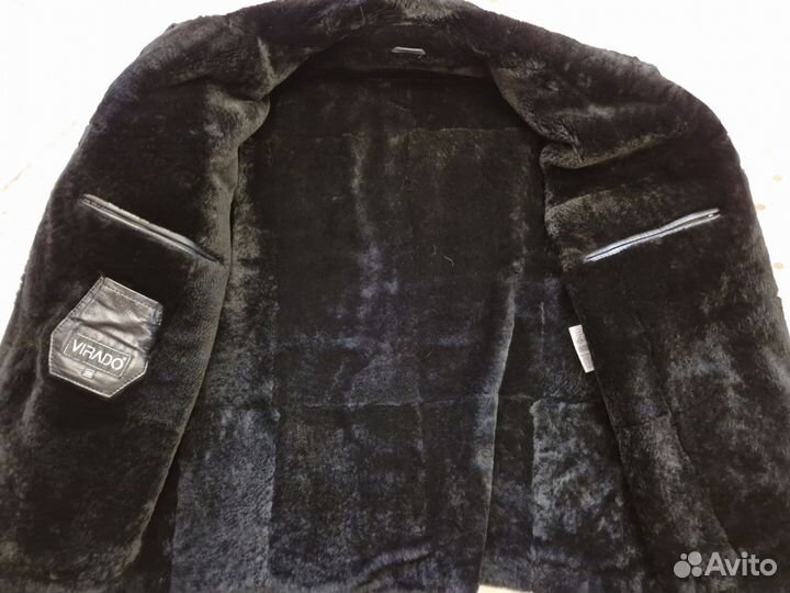 Кожаная дубленка мужская Турция