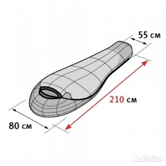 Спальный мешок mountain compact Alexika