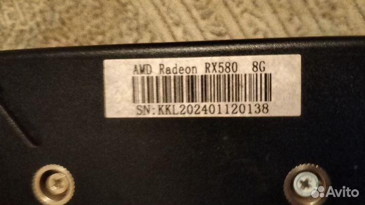 Видеокарта rx580 8gb
