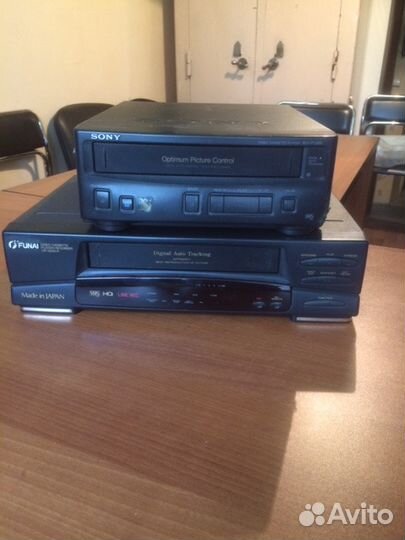 Три Видео магнитофона Sony Funai Akai + DVD плеер