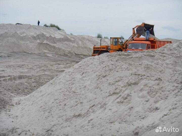 Песок желтый речной быстрая доставка