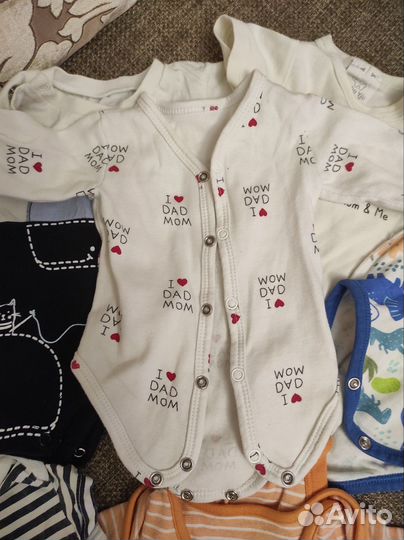 Вещи для новорожденных пакетом, слипы