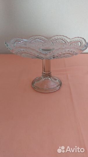 Ваза для фруктов на ножке СССР