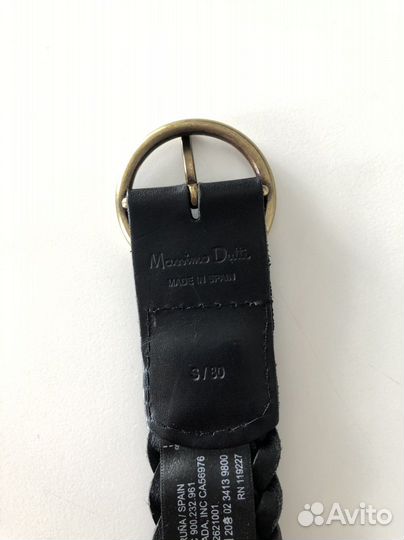 Кожаный ремень Massimo Dutti