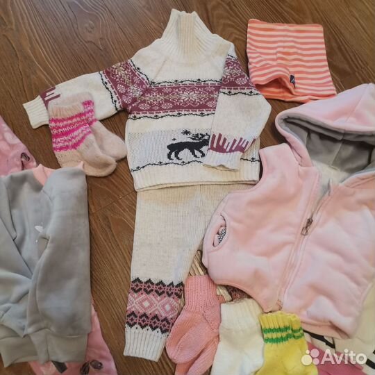 Вещи пакетом на девочку 80-86