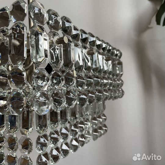 Хрустальная люстра СССР винтажная