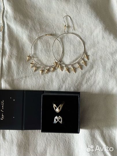 Серьги кольца 